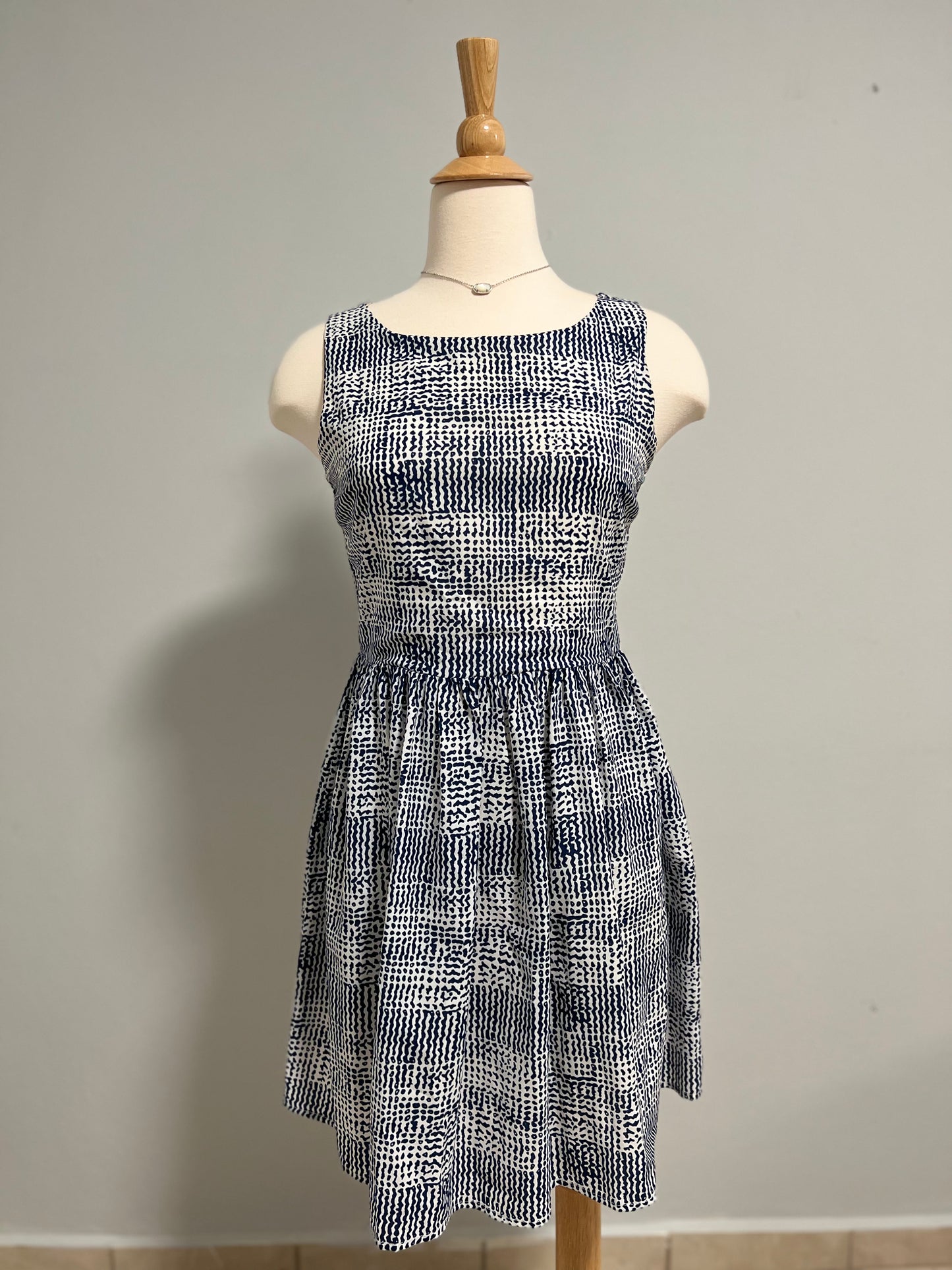 Blue Pattern Dress