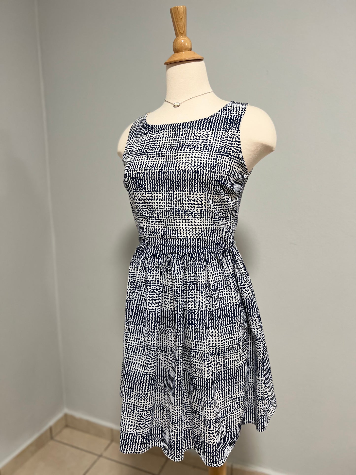 Blue Pattern Dress