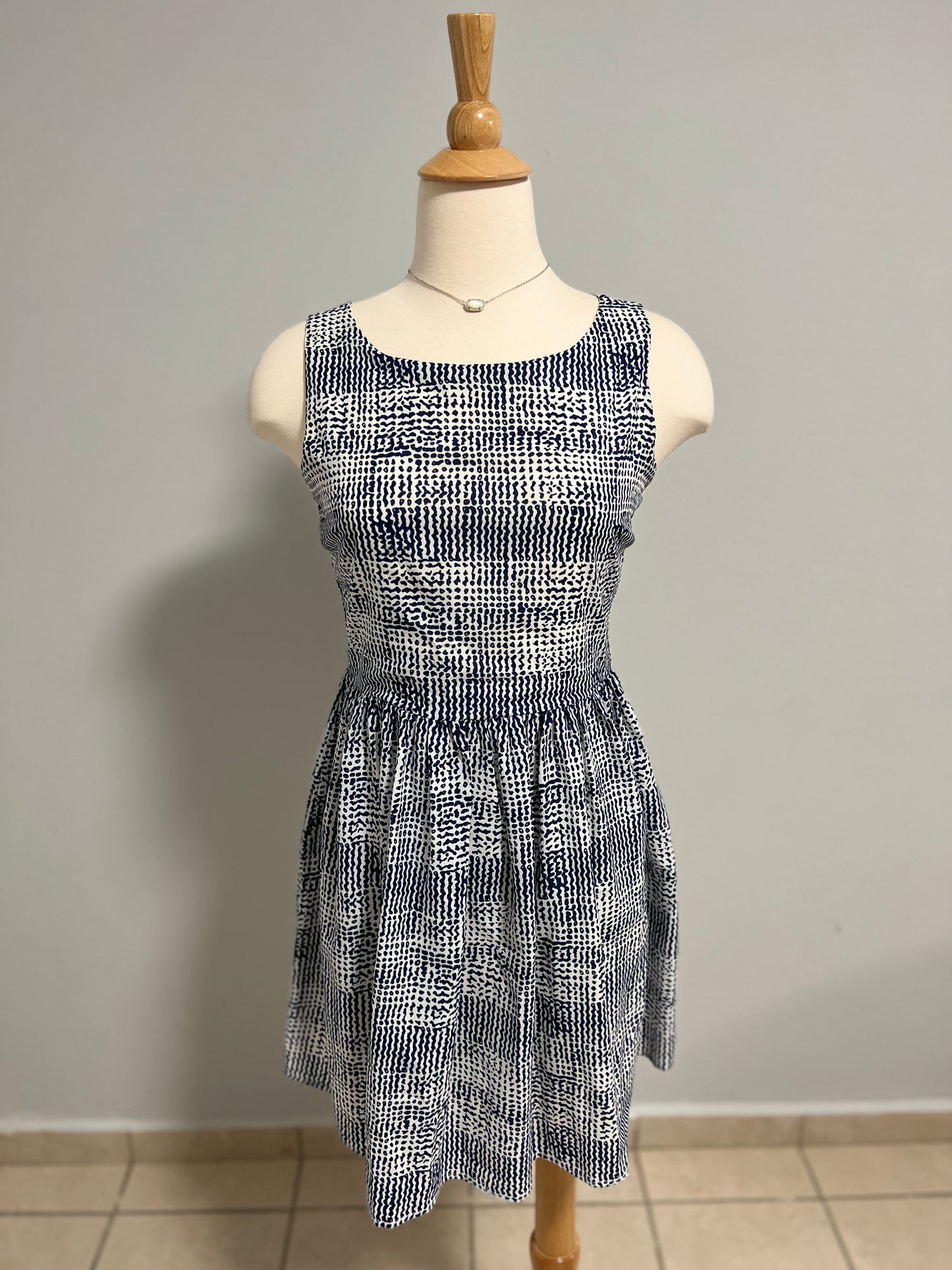Blue Pattern Dress