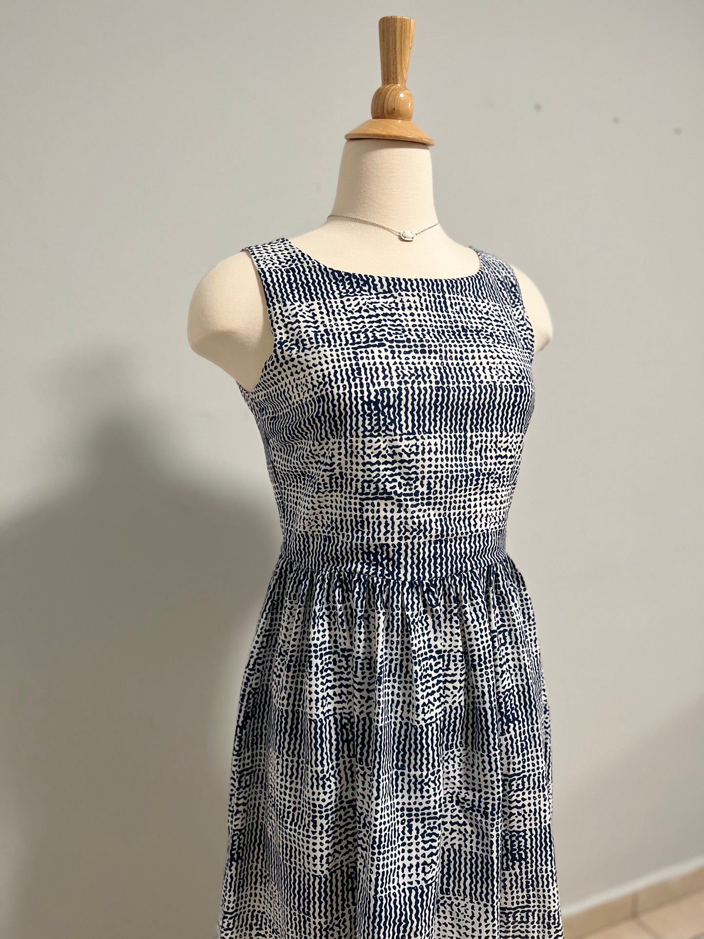 Blue Pattern Dress