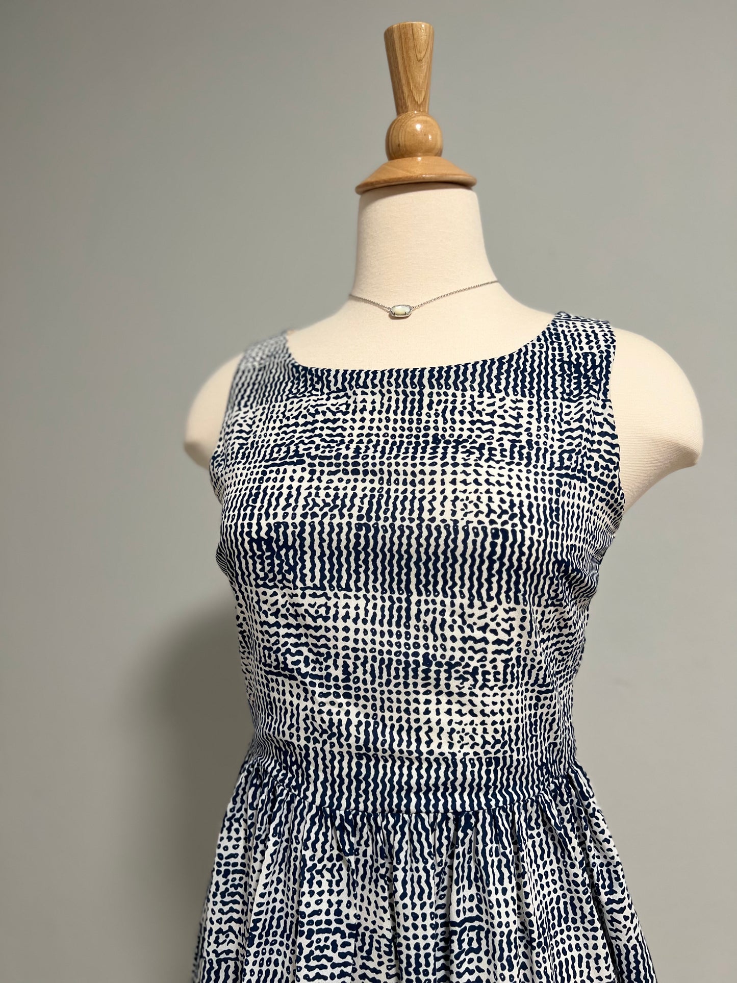 Blue Pattern Dress