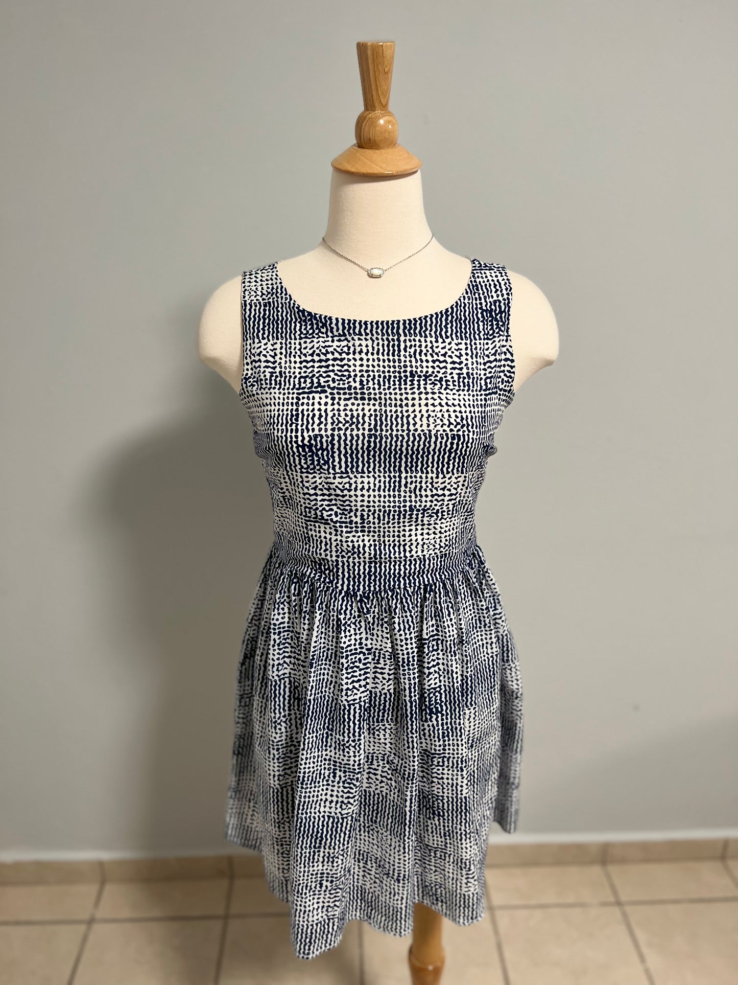 Blue Pattern Dress
