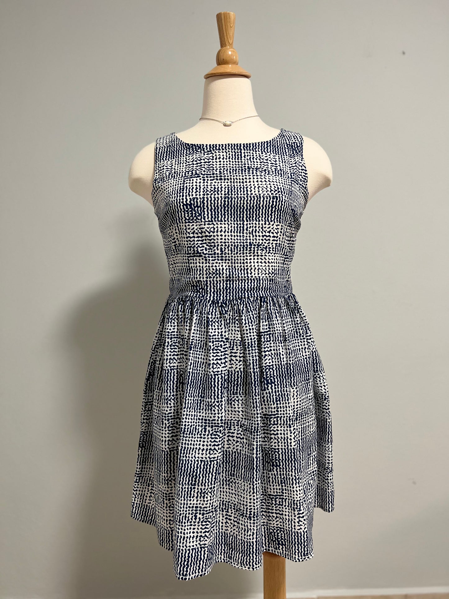 Blue Pattern Dress